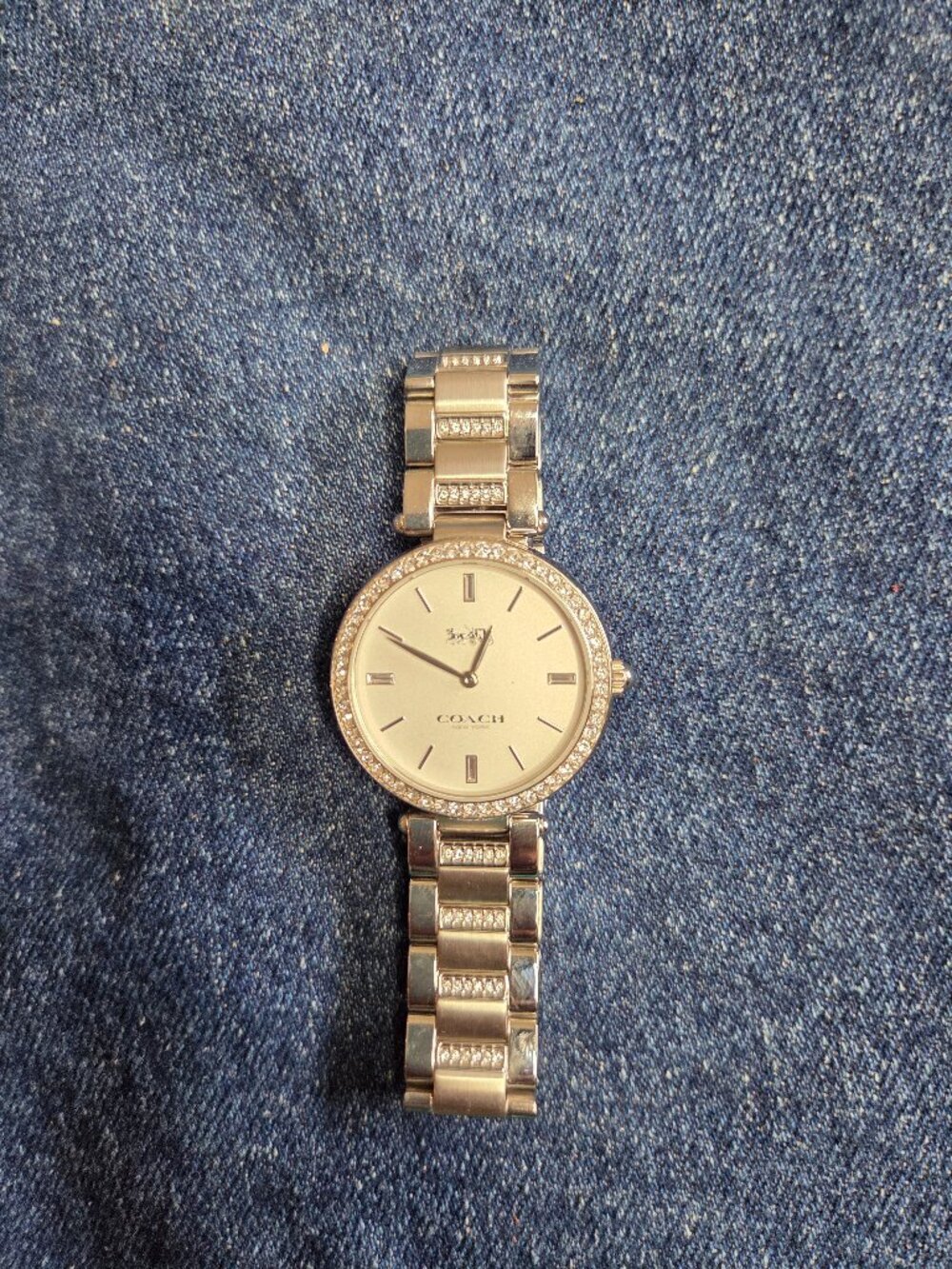 Women's - Coach Park Silver Bracelet Watch - Quartz with New Battery